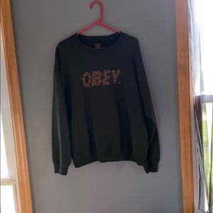 Obey crew neck sweatshirt